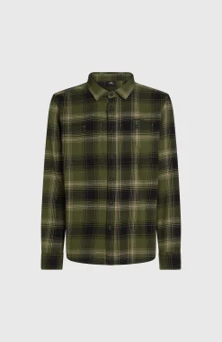 Homme O'Neill Tops & Chemises|Protection Anti-Uv-HommesChemise en flanelle Check| Vert