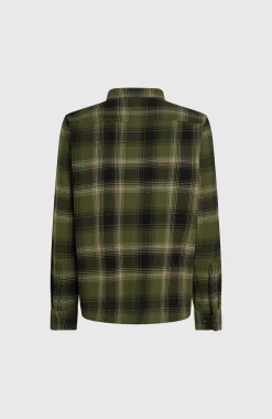 Homme O'Neill Tops & Chemises|Protection Anti-Uv-HommesChemise en flanelle Check| Vert