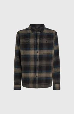 Homme O'Neill Tops & Chemises|Protection Anti-Uv-HommesChemise en flanelle Check| Noire
