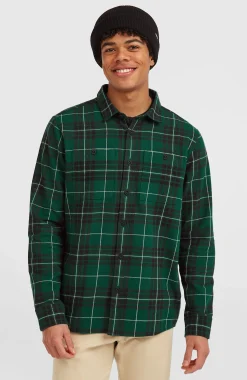 Homme O'Neill Tops & Chemises|Protection Anti-Uv-HommesChemise Must-Have en flanelle| Vert