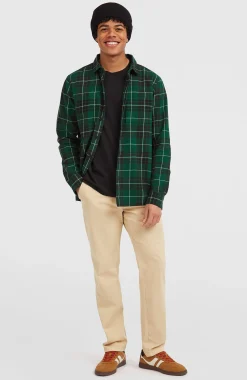 Homme O'Neill Tops & Chemises|Protection Anti-Uv-HommesChemise Must-Have en flanelle| Vert