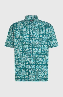 Homme O'Neill Tops & Chemises|Protection Anti-Uv-HommesChemise Print| Bleu