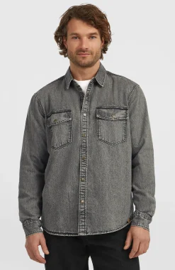 Homme O'Neill Tops & Chemises|Protection Anti-Uv-HommesChemise O'Riginals en jean| Noire