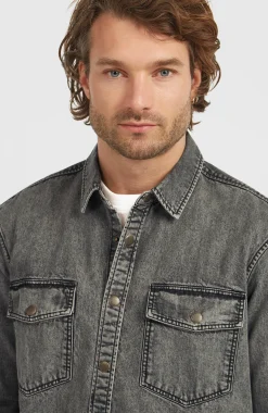 Homme O'Neill Tops & Chemises|Protection Anti-Uv-HommesChemise O'Riginals en jean| Noire