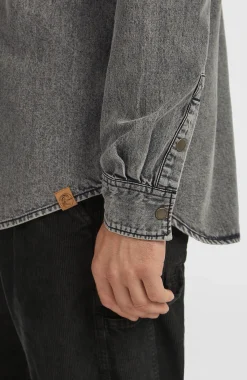 Homme O'Neill Tops & Chemises|Protection Anti-Uv-HommesChemise O'Riginals en jean| Noire