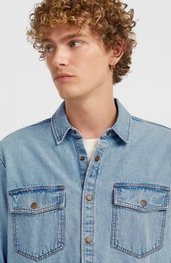 Homme O'Neill Tops & Chemises|Protection Anti-Uv-HommesChemise O'Riginals en jean| Bleu