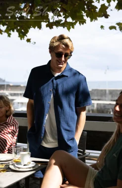 Homme O'Neill Tops & Chemises|Protection Anti-Uv-HommesChemise O'Riginals Structure| Bleu