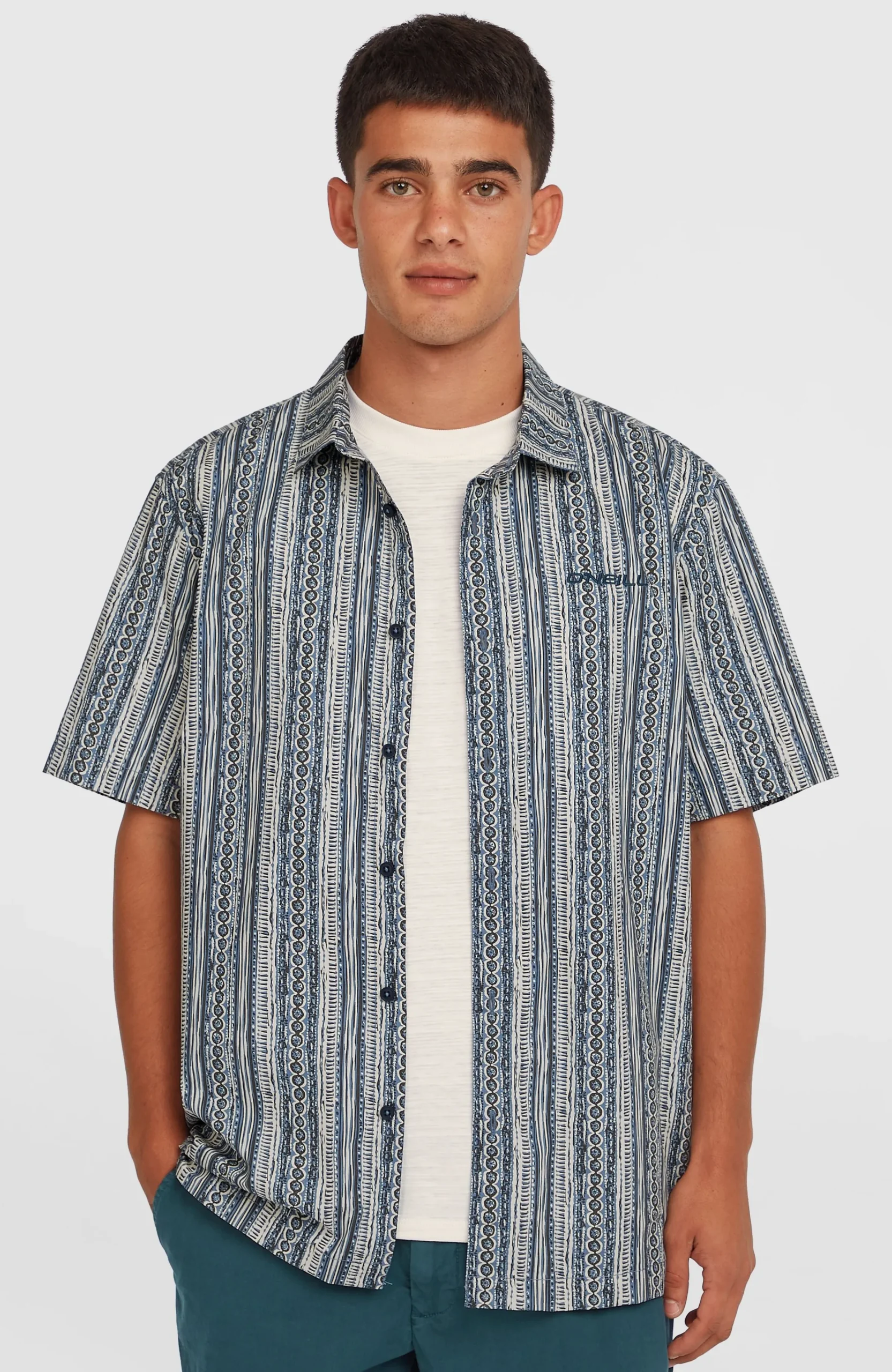 Homme O'Neill Tops & Chemises|Protection Anti-Uv-HommesChemise Print| Bleu