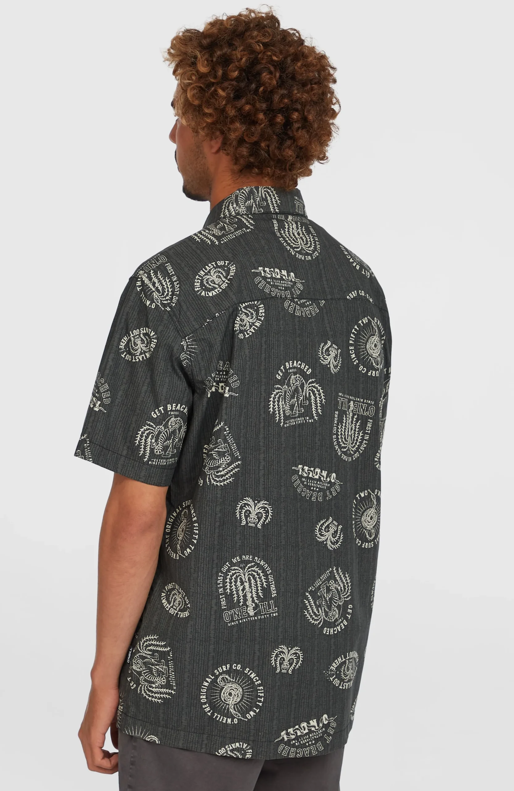 Homme O'Neill Tops & Chemises|Protection Anti-Uv-HommesChemise Print| Noire