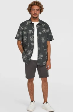 Homme O'Neill Tops & Chemises|Protection Anti-Uv-HommesChemise Print| Noire