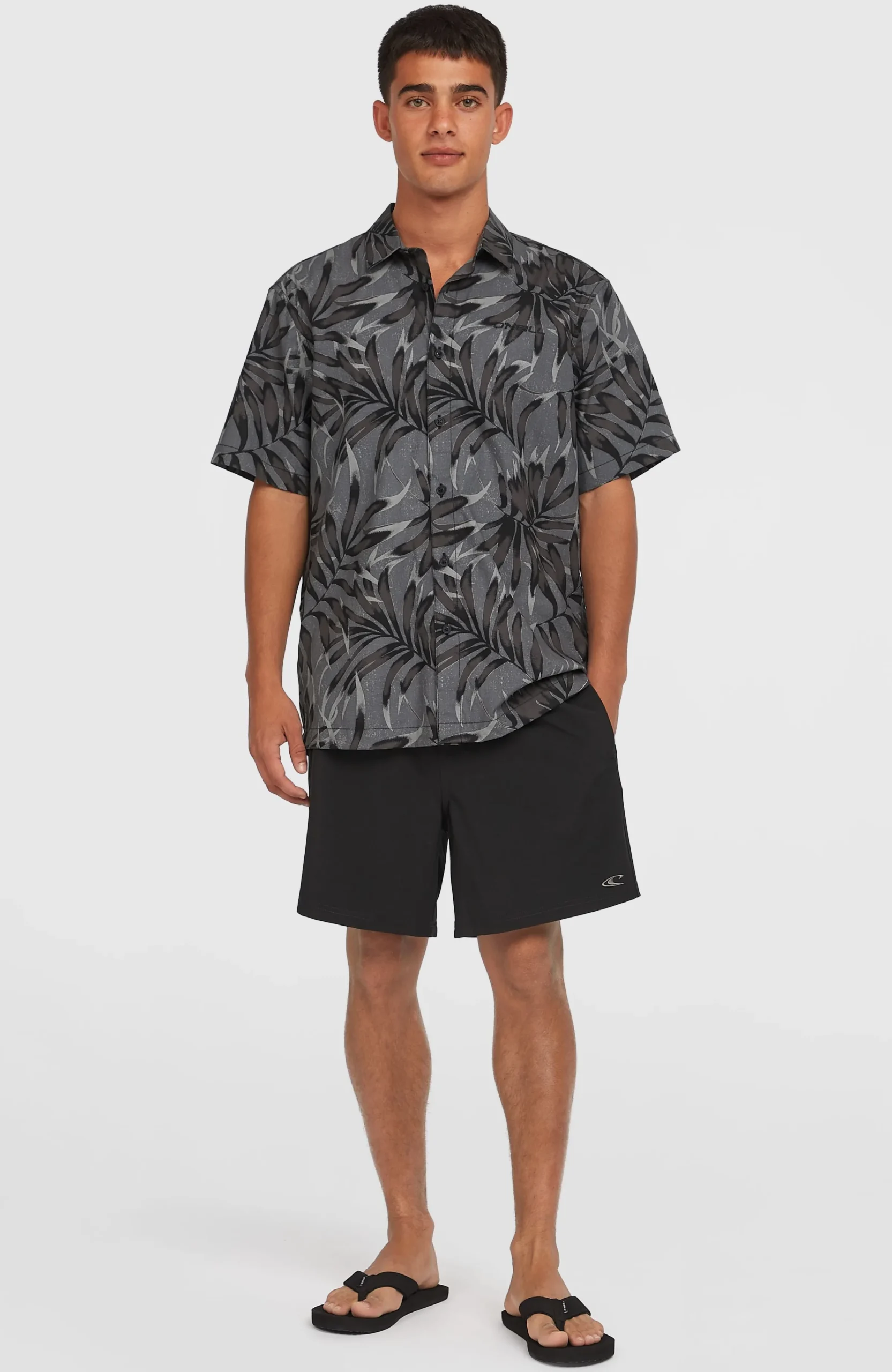 Homme O'Neill Tops & Chemises|Protection Anti-Uv-HommesChemise Print| Noire