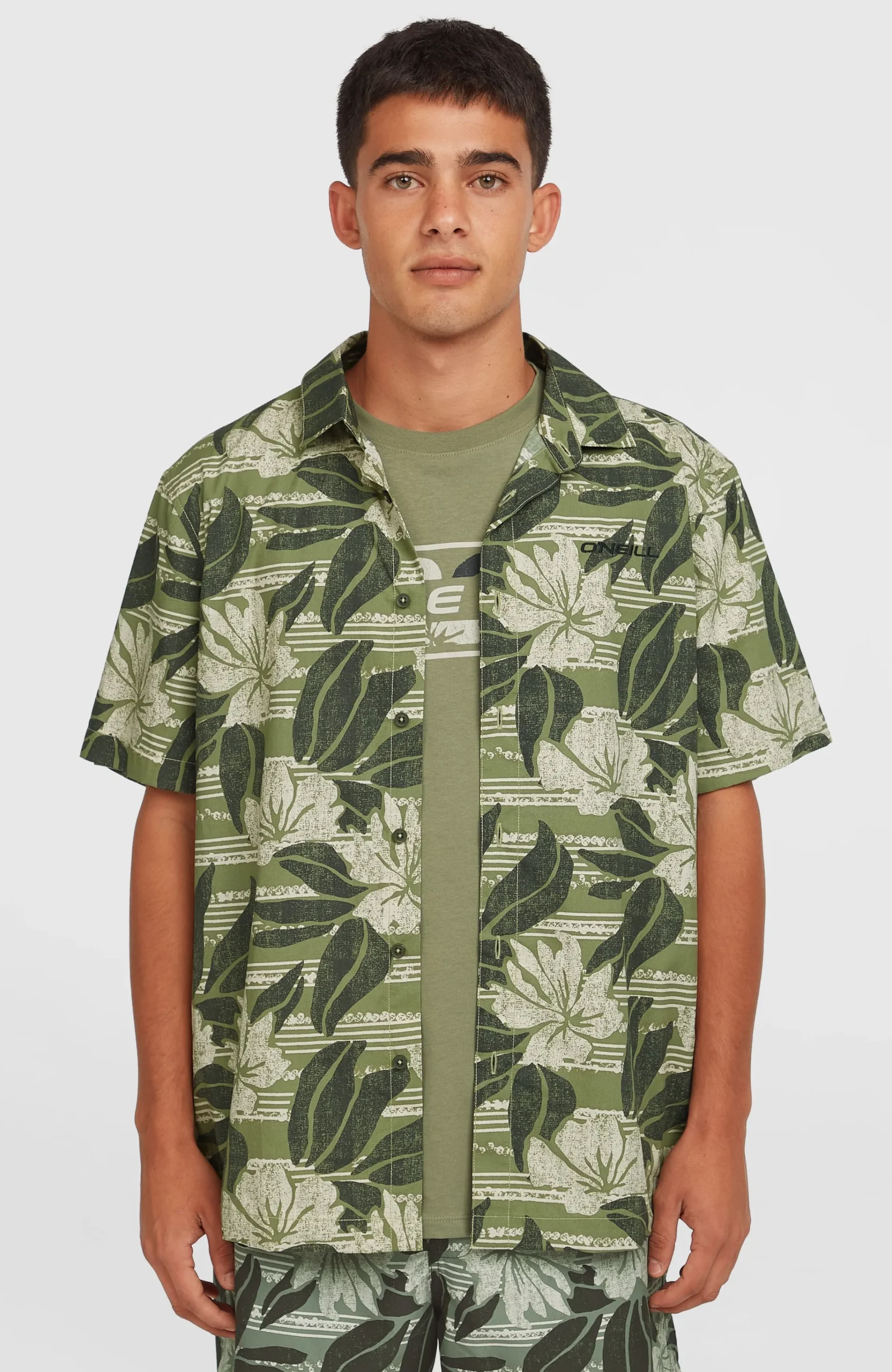Homme O'Neill Tops & Chemises|Protection Anti-Uv-HommesChemise Print| Vert