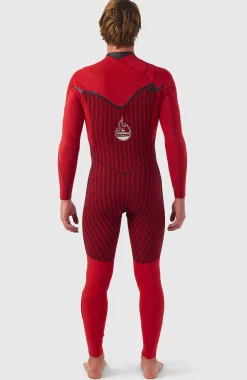 Homme O'Neill Combinaisons|Protection Anti-Uv-HommesHyperfreak Fire 4/3mm+ Chest Zip Full Wetsuit| Noire