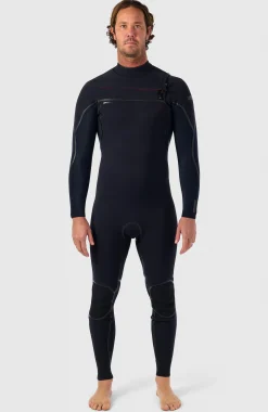 Homme O'Neill Combinaisons|Protection Anti-Uv-HommesHyperfreak Fire 3/2mm+ Chest Zip Full Wetsuit| Noire