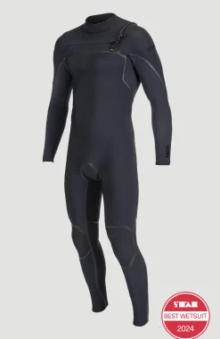 Homme O'Neill Combinaisons|Protection Anti-Uv-HommesHyperfreak Fire 3/2mm Chest Zip Full Wetsuit| Noire