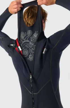 Homme O'Neill Combinaisons|Protection Anti-Uv-HommesHyperfreak Fire 5/4mm+ Back Zip Full Wetsuit| Noire