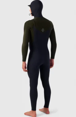 Homme O'Neill Combinaisons|Protection Anti-Uv-HommesHyperfreak Plus 5/4mm Chest Zip Full Wetsuit w/Hood| Noire