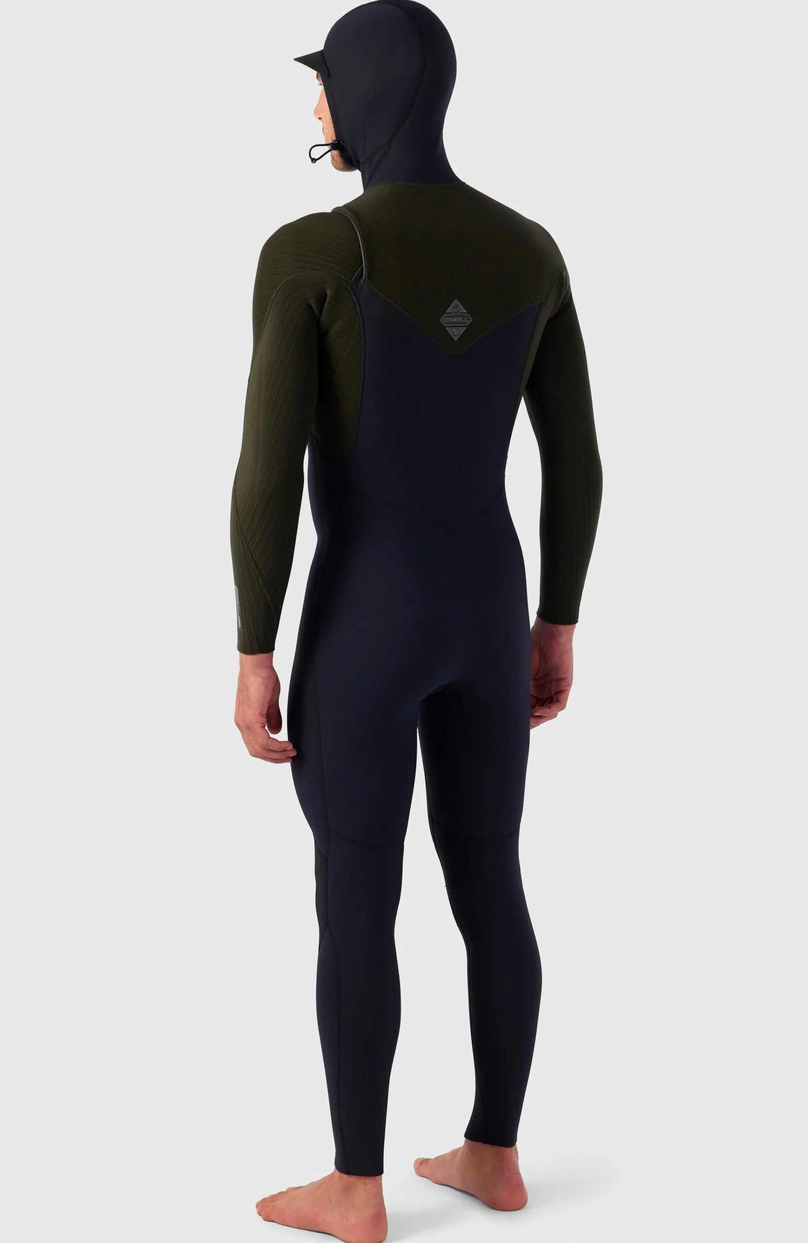 Homme O'Neill Combinaisons|Protection Anti-Uv-HommesHyperfreak Plus 5/4mm Chest Zip Full Wetsuit w/Hood| Noire