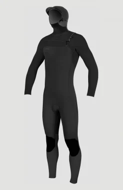 Homme O'Neill Combinaisons|Protection Anti-Uv-HommesHyperfreak Plus 5/4mm Chest Zip Full Wetsuit w/Hood| Noire