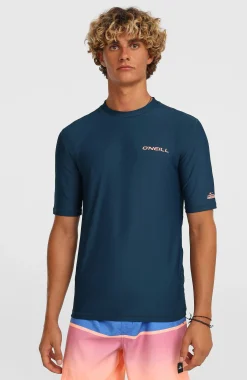 Homme O'Neill Protection Anti-Uv|Protection Anti-Uv-HommesLycra à manches courtes | Bleu