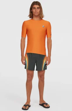 Homme O'Neill Protection Anti-Uv|Protection Anti-Uv-HommesLycra à manches courtes O'Riginals| Orange