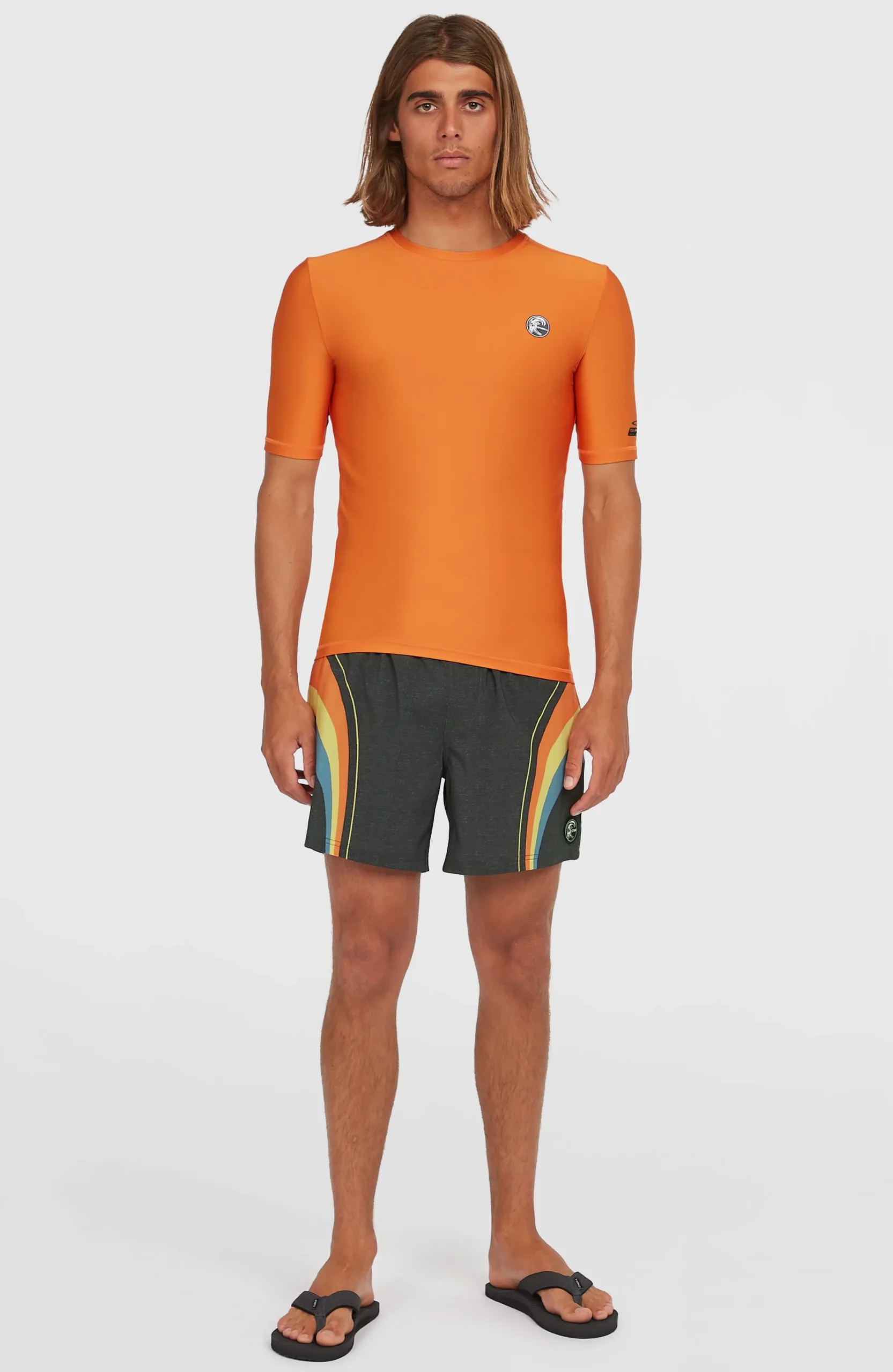Homme O'Neill Protection Anti-Uv|Protection Anti-Uv-HommesLycra à manches courtes O'Riginals| Orange