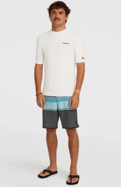 Homme O'Neill Protection Anti-Uv|Protection Anti-Uv-HommesLycra à manches courtes | Blanc