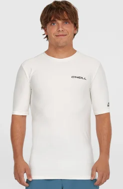 Homme O'Neill Protection Anti-Uv|Protection Anti-Uv-HommesLycra à manches courtes Essentials| Blanc