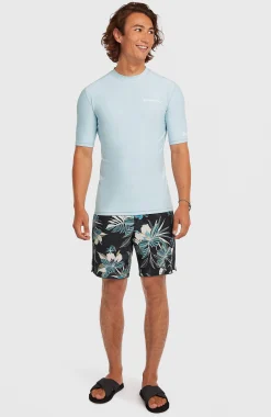 Homme O'Neill Protection Anti-Uv|Protection Anti-Uv-HommesLycra à manches courtes | Bleu