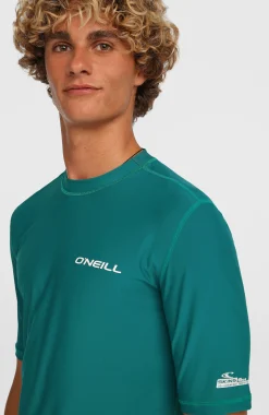 Homme O'Neill Protection Anti-Uv|Protection Anti-Uv-HommesLycra à manches courtes | Vert