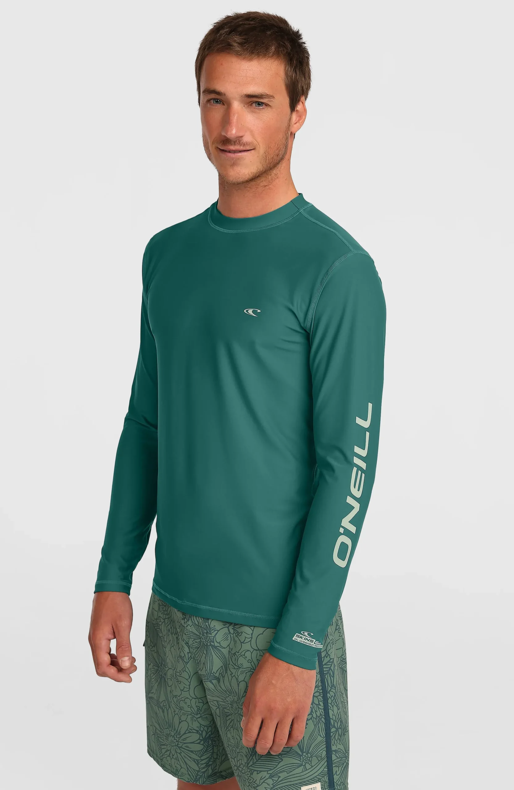 Homme O'Neill Protection Anti-Uv|Protection Anti-Uv-HommesLycra à manches longues | Vert
