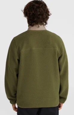 Homme O'Neill Polaires|Protection Anti-Uv-HommesPolaire à poils longs et zip intégral| Vert
