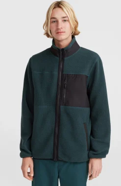 Homme O'Neill Polaires|Protection Anti-Uv-HommesPolaire à poils longs et zip intégral| Bleu