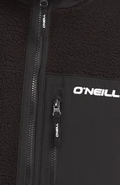 Homme O'Neill Polaires|Protection Anti-Uv-HommesPolaire à poils longs et zip intégral Must-Have| Noire