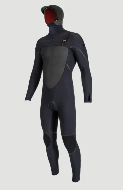 Homme O'Neill Combinaisons|Protection Anti-Uv-HommesPsycho Tech 6/4mm Chest Zip Full Wetsuit with Hood| Noire