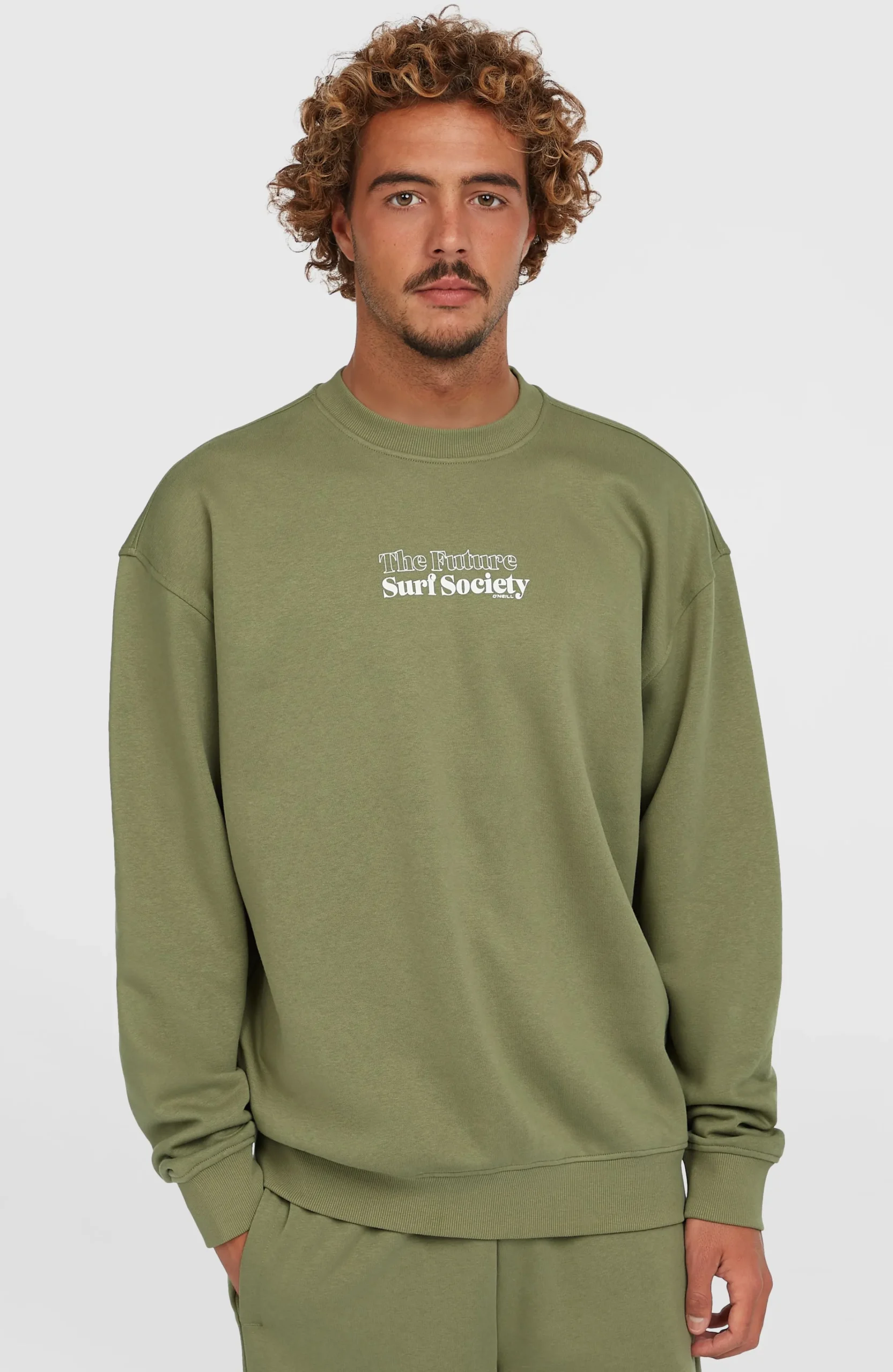 Homme O'Neill Sweats & Pulls|Protection Anti-Uv-HommesPull Future Surf Society Crew| Vert