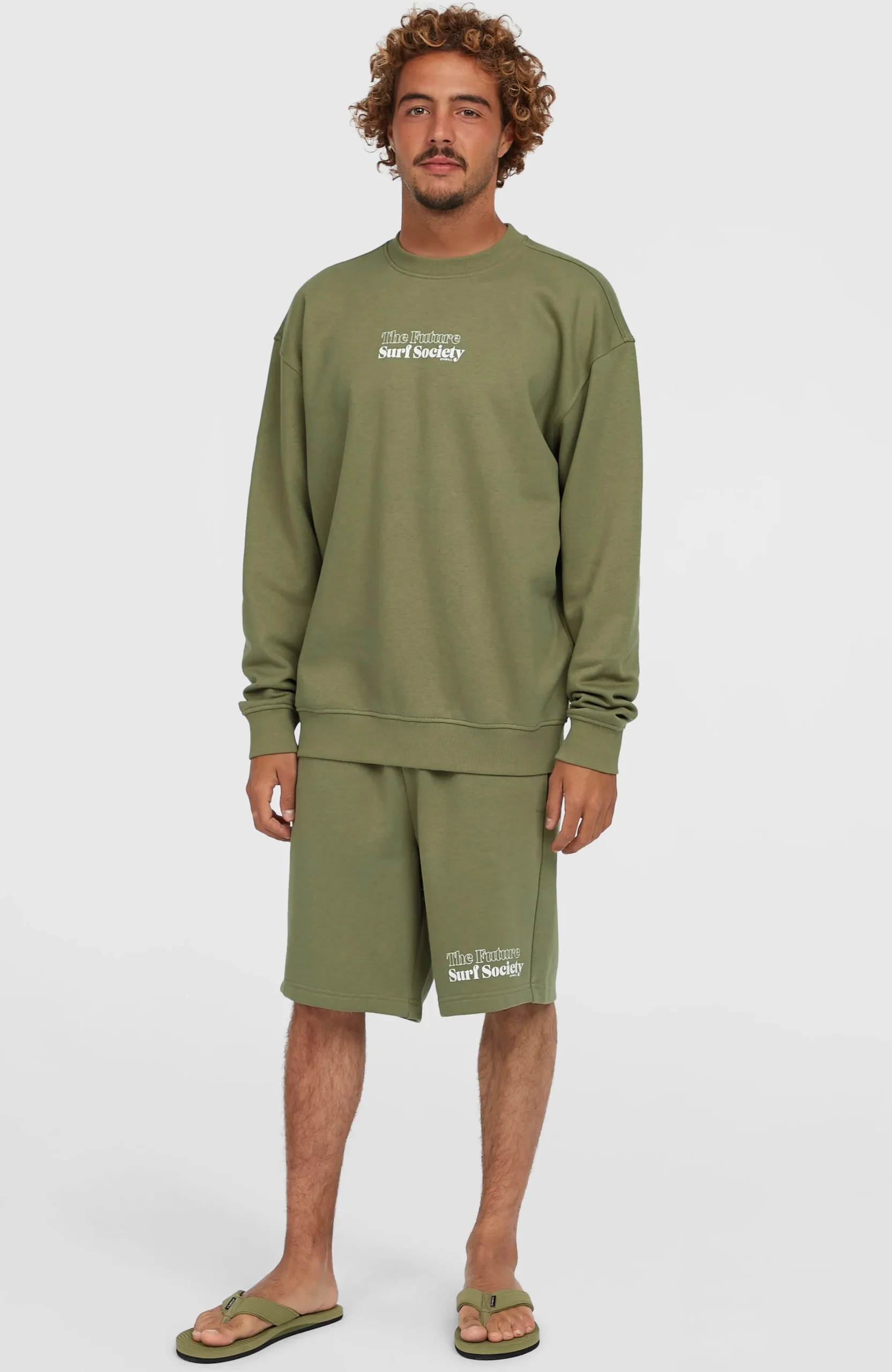Homme O'Neill Sweats & Pulls|Protection Anti-Uv-HommesPull Future Surf Society Crew| Vert