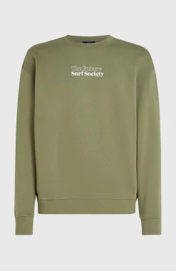 Homme O'Neill Sweats & Pulls|Protection Anti-Uv-HommesPull Future Surf Society Crew| Vert