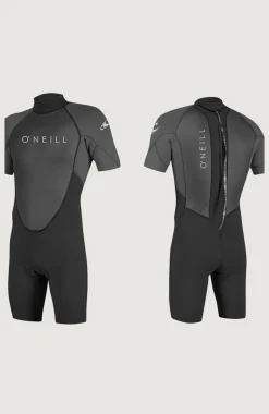 Homme O'Neill Combinaisons|Protection Anti-Uv-HommesReactor-2 2mm Back Zip Shortsleeve Spring Wetsuit| Noire