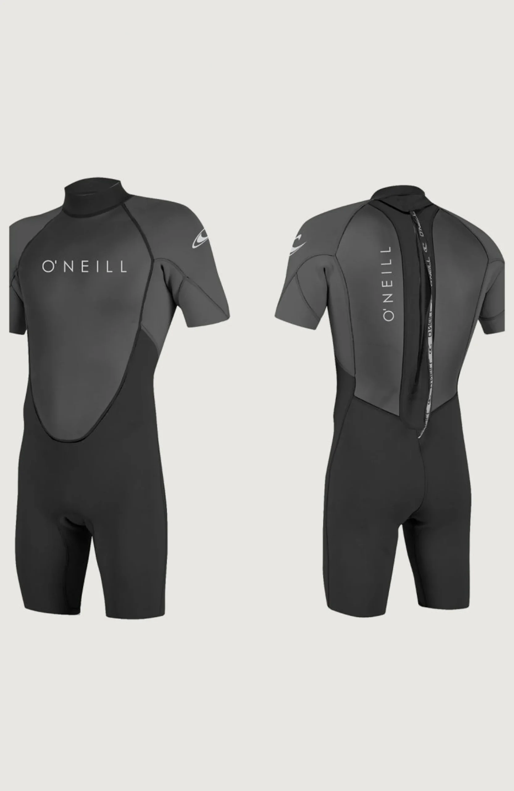 Homme O'Neill Combinaisons|Protection Anti-Uv-HommesReactor-2 2mm Back Zip Shortsleeve Spring Wetsuit| Noire