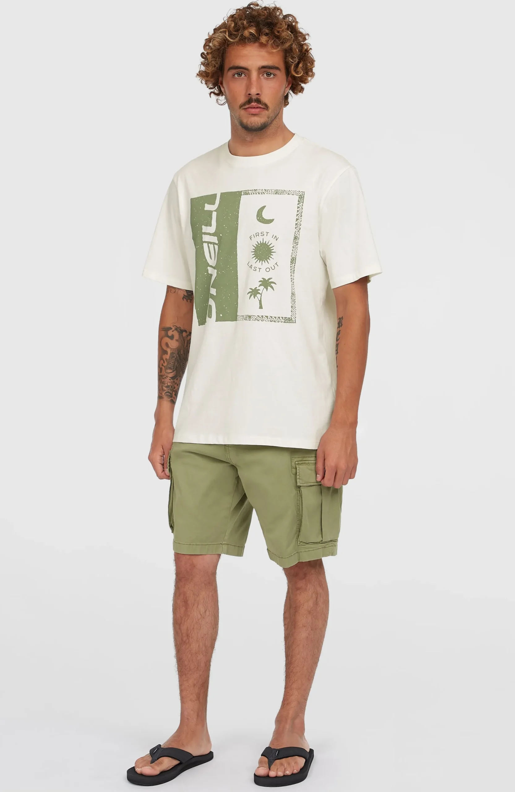 Homme O'Neill Shorts|Protection Anti-Uv-HommesShort cargo Essentials| Vert