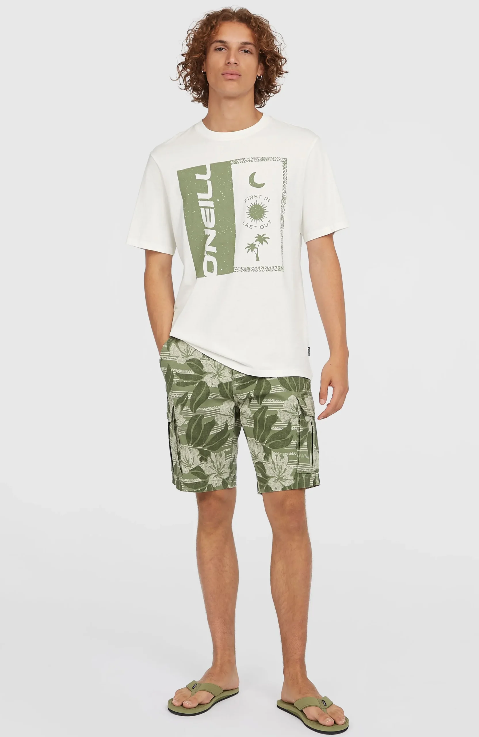 Homme O'Neill Shorts|Protection Anti-Uv-HommesShort cargo Essentials| Vert