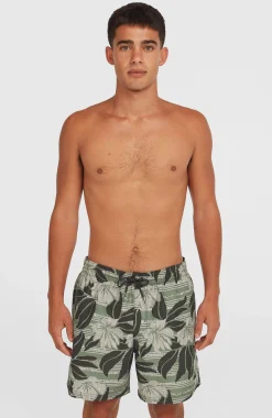 Homme O'Neill Shorts De Bain|Protection Anti-Uv-HommesShort de bain Cali Floral 16''| Vert