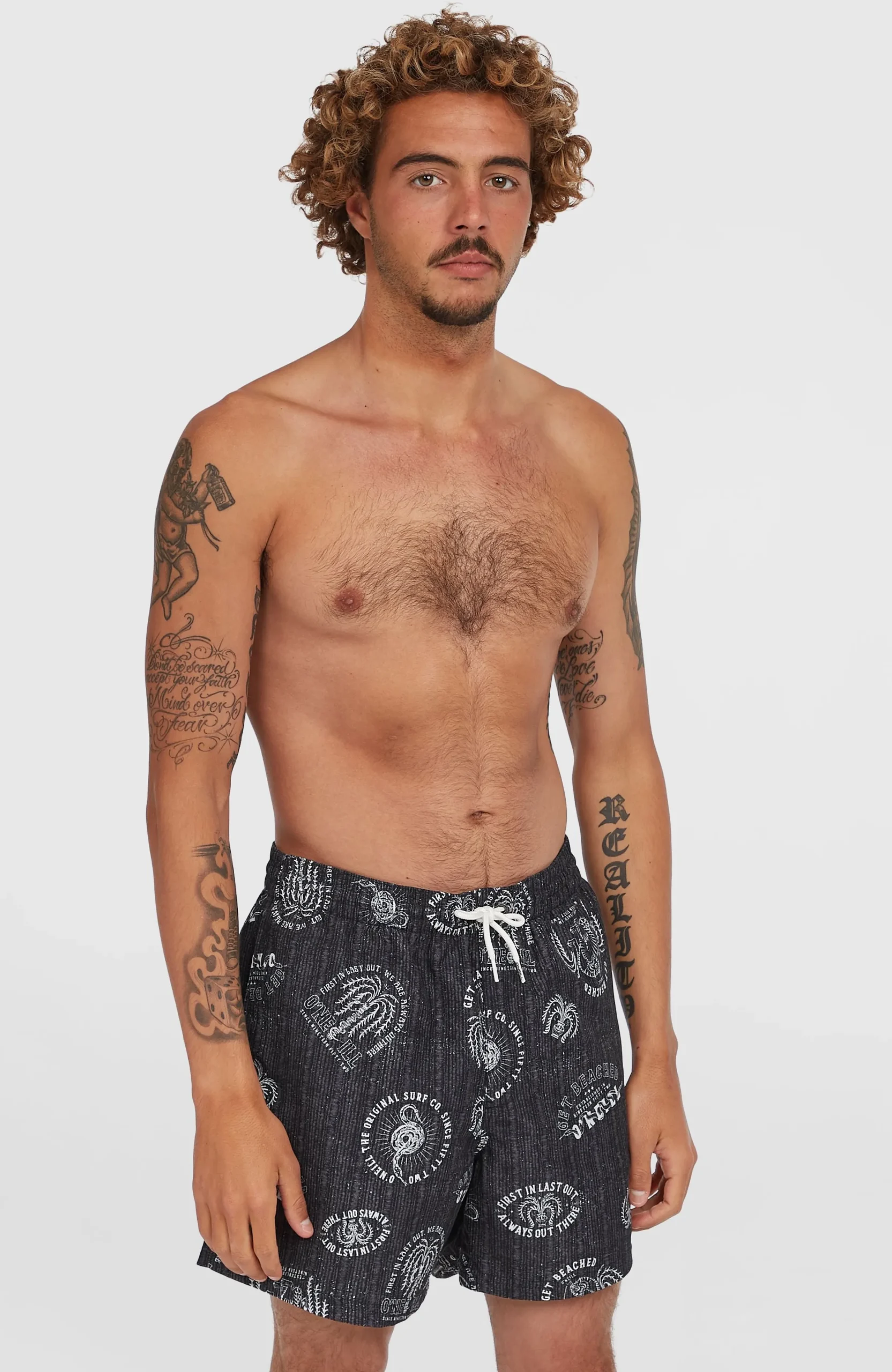 Homme O'Neill Shorts De Bain|Protection Anti-Uv-HommesShort de bain Cali Print 15''| Noire