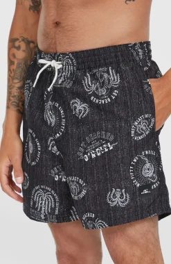 Homme O'Neill Shorts De Bain|Protection Anti-Uv-HommesShort de bain Cali Print 15''| Noire