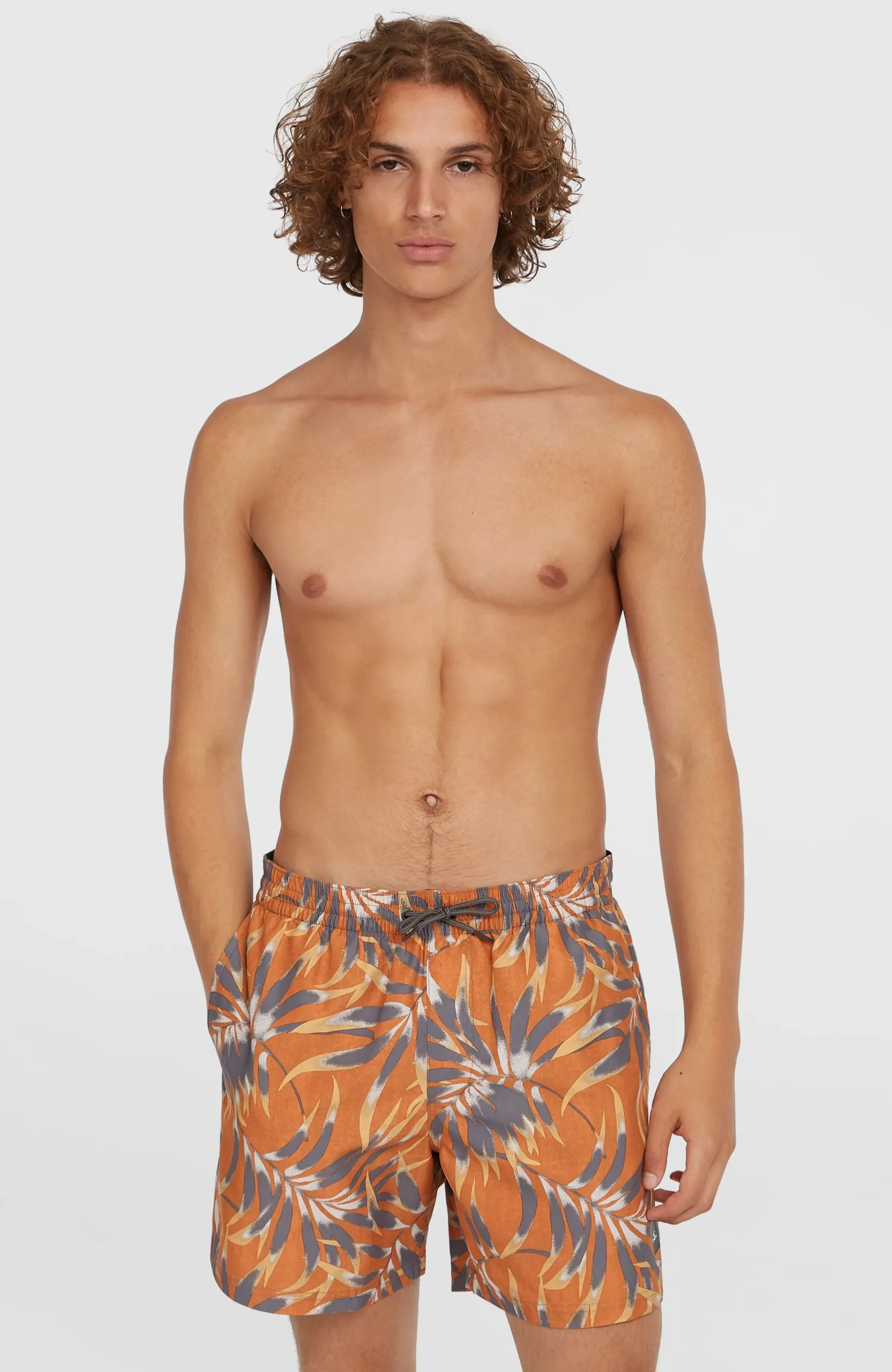 Homme O'Neill Shorts De Bain|Protection Anti-Uv-HommesShort de bain Cali Floral 16''| Orange