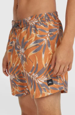 Homme O'Neill Shorts De Bain|Protection Anti-Uv-HommesShort de bain Cali Floral 16''| Orange