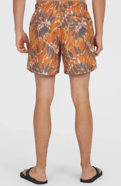 Homme O'Neill Shorts De Bain|Protection Anti-Uv-HommesShort de bain Cali Floral 16''| Orange