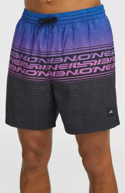 Homme O'Neill Shorts De Bain|Protection Anti-Uv-HommesShort de bain Logo Stripe 16''| Bleu Mix