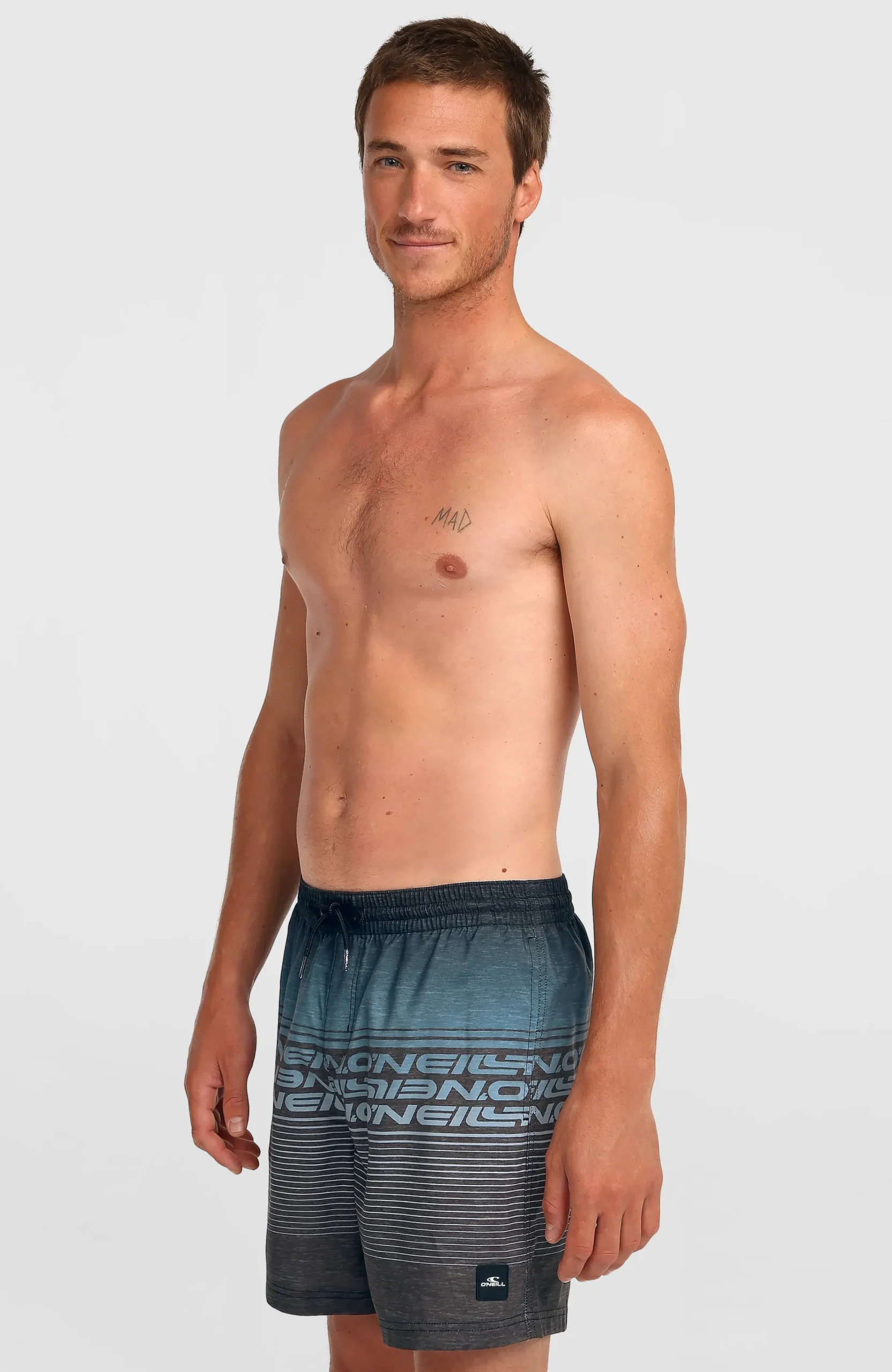 Homme O'Neill Shorts De Bain|Protection Anti-Uv-HommesShort de bain Logo Stripe 16''| Noir Mix